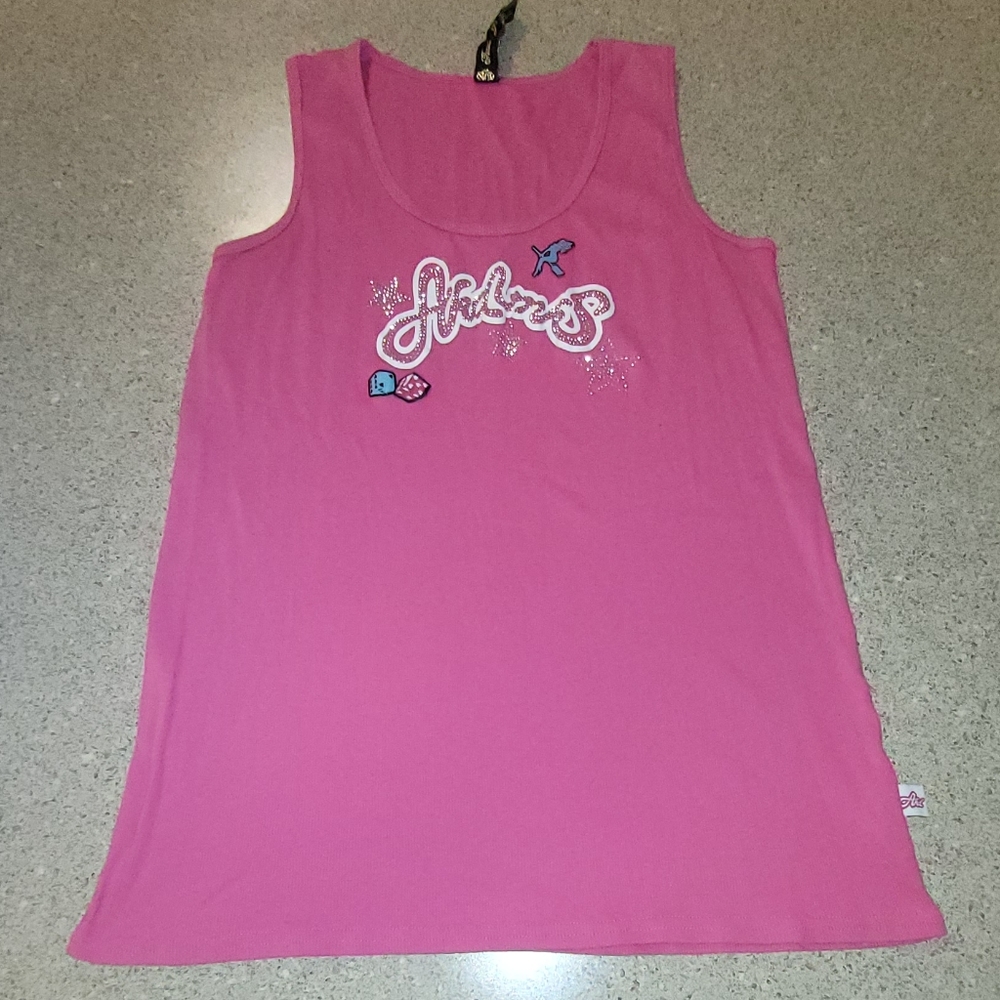 Akademiks Hot Pink Bling Tank Top XXL